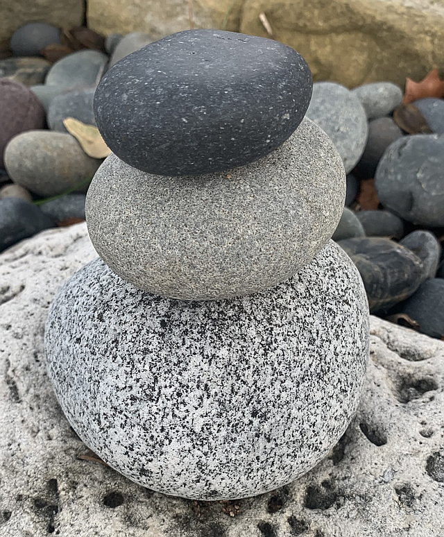 Stacked stones - photo taken by Amy Blackmon